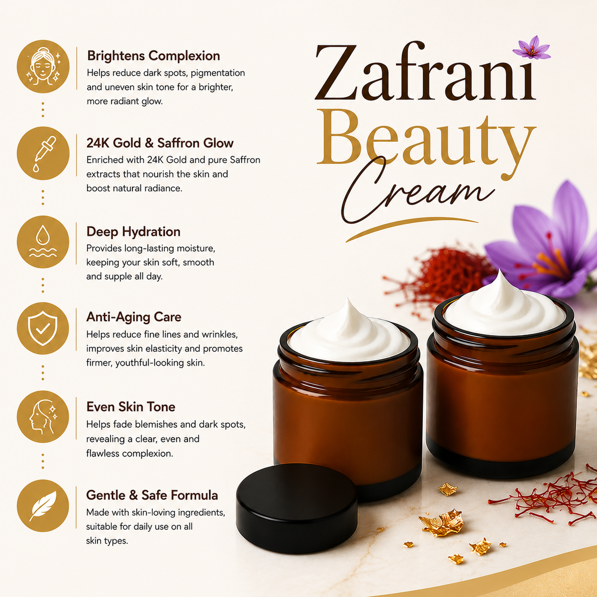 Zafrani Beauty Cream - Buy 1 Get 1 Free